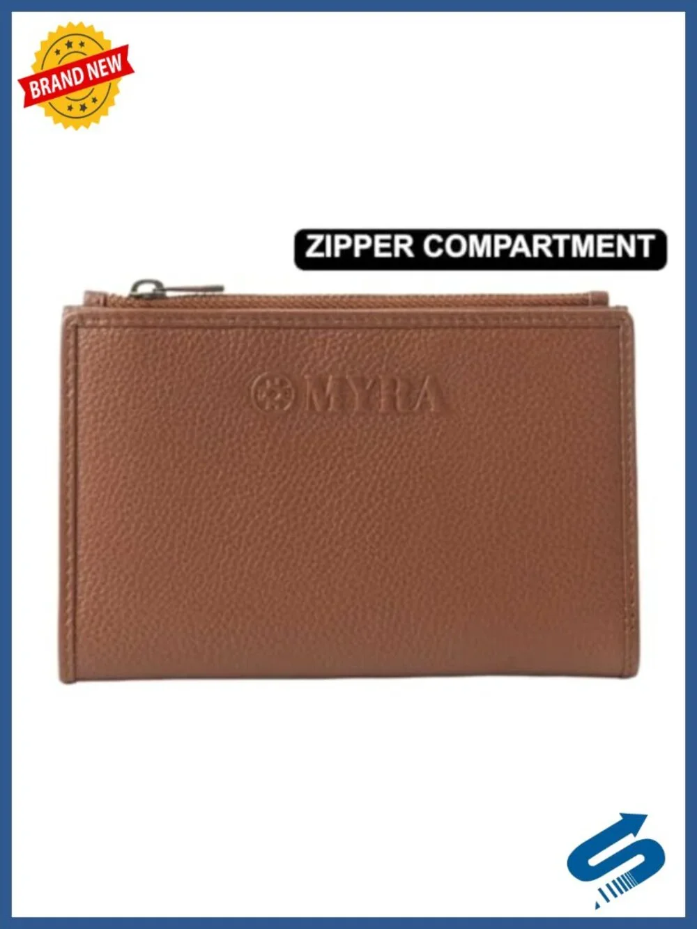 Slim Bifold Card Holder Wallet with Canvas and Leather - Boho Style